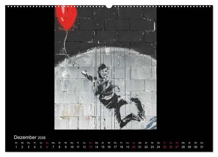 Produktbild: Grafitti 2026 (Wandkalender 2026 DIN A2 quer), CALVENDO Monatskalender