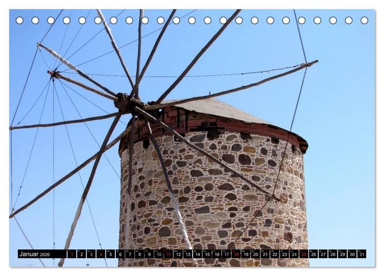 Produktbild: Impressionen aus Griechenland (Tischkalender 2026 DIN A5 quer), CALVENDO Monatskalender