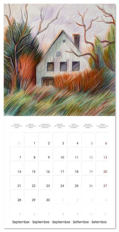 Produktbild: Lieux merveilleux (Calendrier mural carr&eacute; 2026 30x30 cm) Calendrier double avec une page pour vos prises de notes