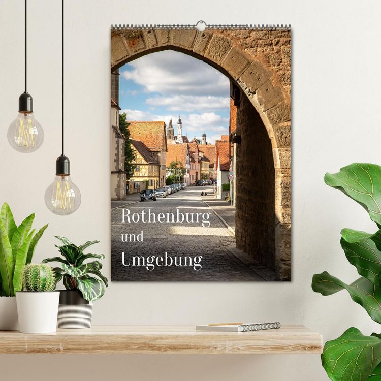 Produktbild: Rothenburg und Umgebung (Wandkalender 2026 DIN A2 hoch), CALVENDO Monatskalender