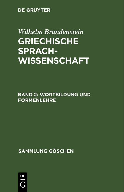 Produktbild: Wortbildung und Formenlehre