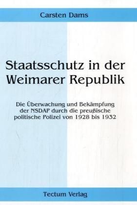 Produktbild: Staatsschutz in der Weimarer Republik