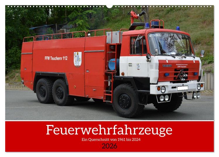 Produktbild: Einsatzfahrzeuge aus Ostdeutschland von 1961 bis heute (Wandkalender 2026 DIN A2 quer), CALVENDO Monatskalender