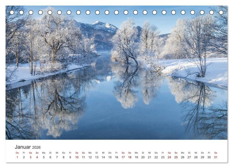 Produktbild: Berge und Seen - Die Perlen der Natur (Tischkalender 2026 DIN A5 quer), CALVENDO Monatskalender