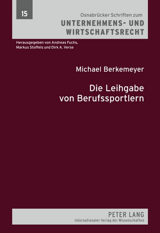 Produktbild: Die Leihgabe von Berufssportlern