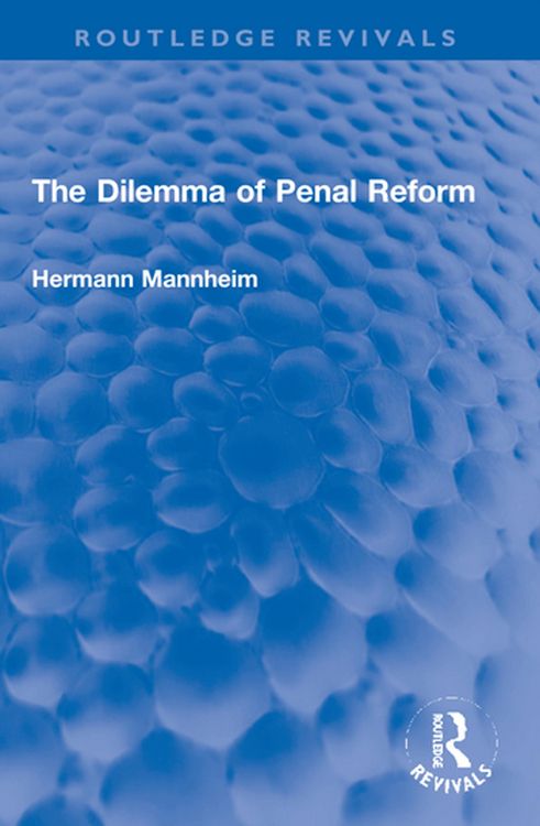 Produktbild: The Dilemma of Penal Reform