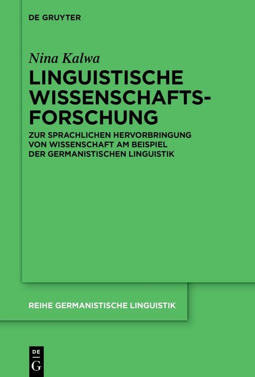 Produktbild: Linguistische Wissenschaftsforschung
