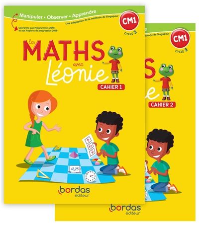 Produktbild: Les maths avec L&eacute;onie CM1, cycle 3 : cahiers de l'&eacute;l&egrave;ve 1 et 2