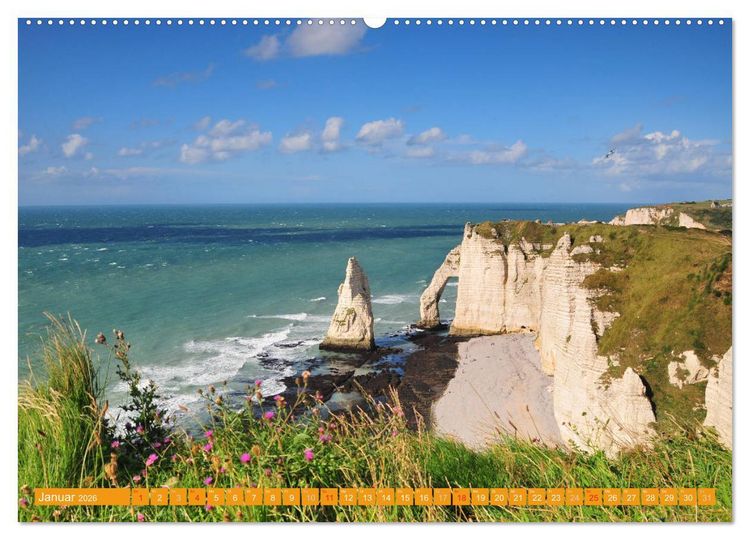 Produktbild: Quer durch die Normandie (Wandkalender 2026 DIN A2 quer), CALVENDO Monatskalender