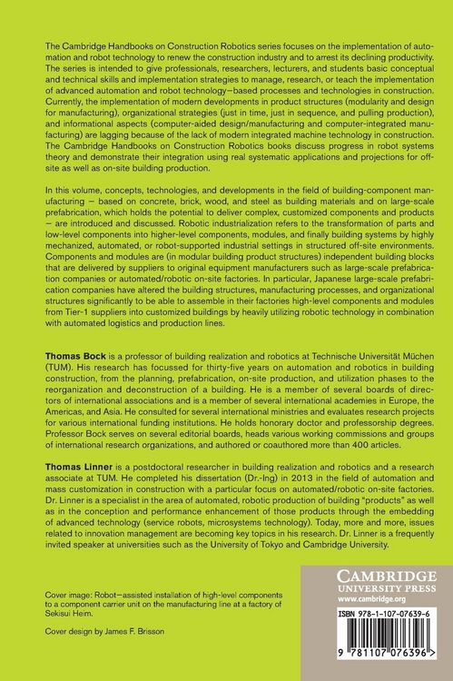 Produktbild: Robotic Industrialization
