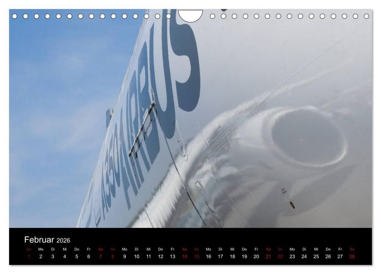 Produktbild: Airbus A350 Hautnah (Wandkalender 2026 DIN A4 quer), CALVENDO Monatskalender