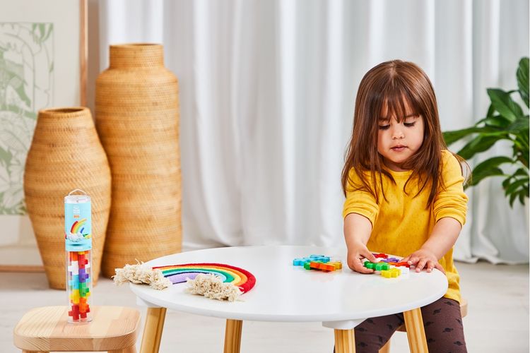 Produktbild: PLUS PLUS - 15 Kreativ Bausteine BIG Regenbogen