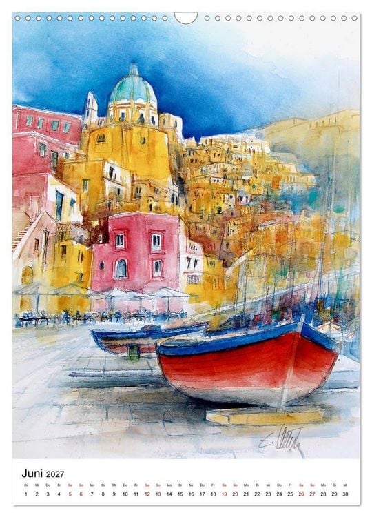 Produktbild: Aquarelle in Hochform (Wandkalender 2027 DIN A3 hoch), CALVENDO Monatskalender