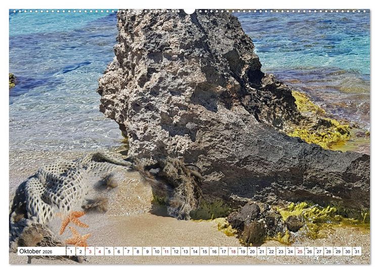 Produktbild: Strandgut Szenen (hochwertiger Premium Wandkalender 2026 DIN A2 quer), Kunstdruck in Hochglanz