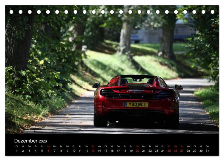 Produktbild: McLaren MP4-12C Spider (Tischkalender 2026 DIN A5 quer), CALVENDO Monatskalender