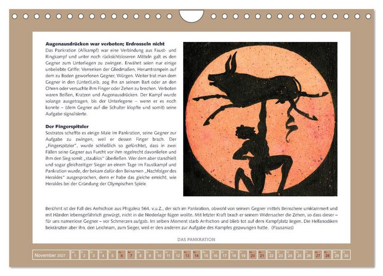 Produktbild: Kurioses im Antiken Olympia (Wandkalender 2027 DIN A4 quer), CALVENDO Monatskalender