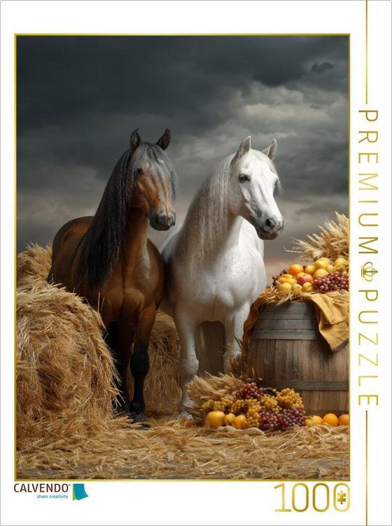 Produktbild: CALVENDO Puzzle Ein Motiv aus dem Kalender Edle Pferde | 1000 Teile Lege-Gr&ouml;&szlig;e 64x48cm Foto-Puzzle f&uuml;r gl&uuml;ckliche Stunden