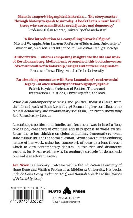 Produktbild: Rosa Luxemburg and the Struggle for Democratic Renewal