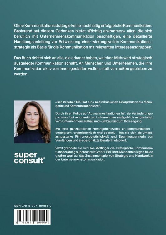 Produktbild: Richtig ankommen. In 7 Schritten zur Strategie in der Unternehmenskommunikation