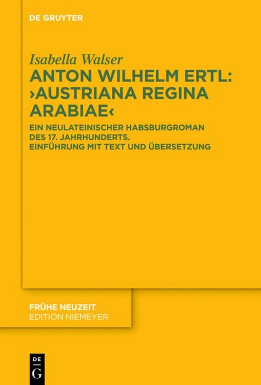 Produktbild: Anton Wilhelm Ertl: &bdquo;Austriana regina Arabiae&ldquo;