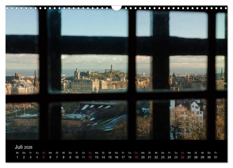 Produktbild: EDINBURGH. Blick. Licht. Wetter. (Wandkalender 2026 DIN A3 quer), CALVENDO Monatskalender