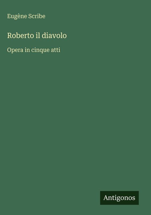 Produktbild: Roberto il diavolo