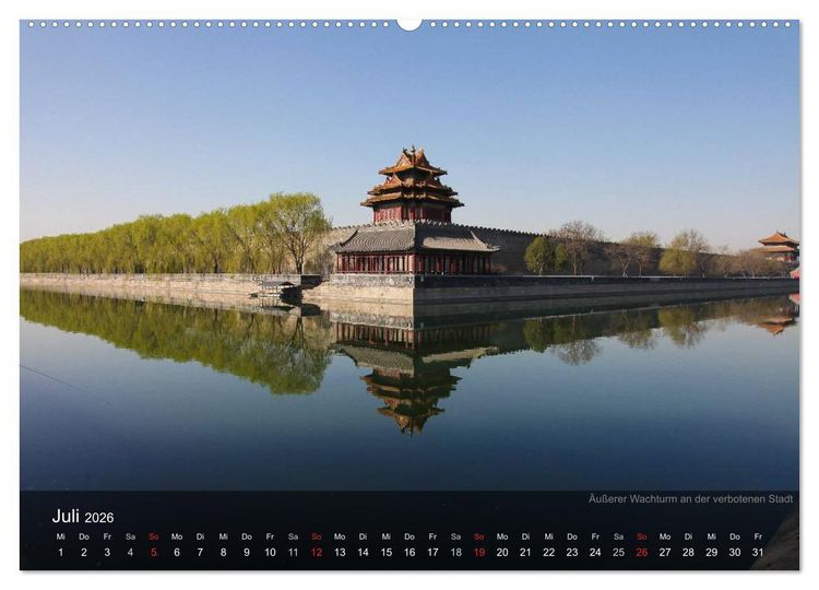 Produktbild: Erlebe China (Wandkalender 2026 DIN A2 quer), CALVENDO Monatskalender