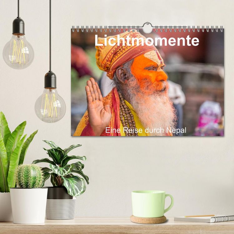 Produktbild: Lichtmomente - Eine Reise durch Nepal (Wandkalender 2026 DIN A4 quer), CALVENDO Monatskalender