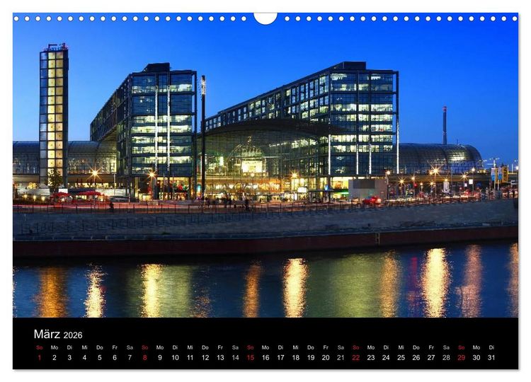 Produktbild: BERLIN ZUR BLAUEN STUNDE (Wandkalender 2026 DIN A3 quer), CALVENDO Monatskalender