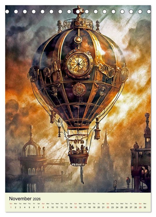 Produktbild: Retro Rides with Steam and Steel (Desk Calendar 2026 DIN A5 portrait), CALVENDO 12 Month DeskCalendar