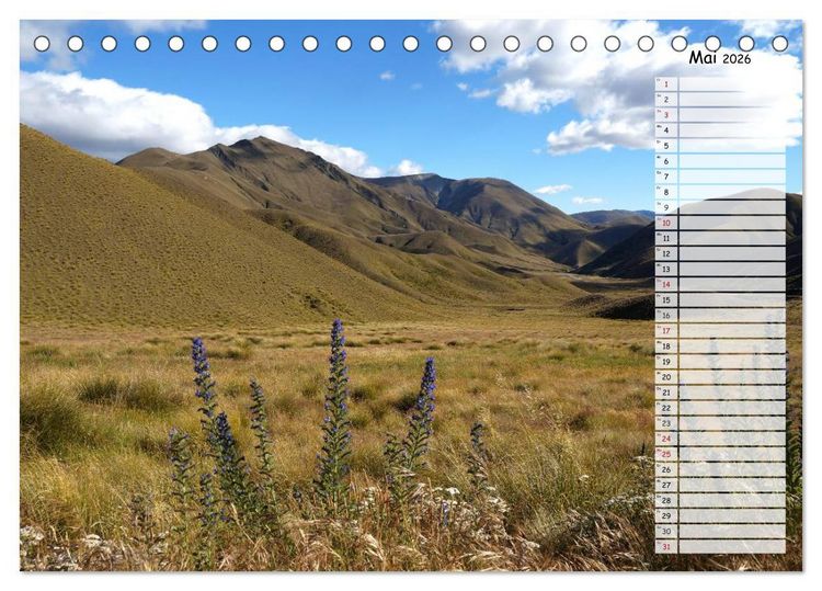 Produktbild: Kia ora, Aotearoa - Wunderbares Neuseeland (Tischkalender 2026 DIN A5 quer), CALVENDO Monatskalender