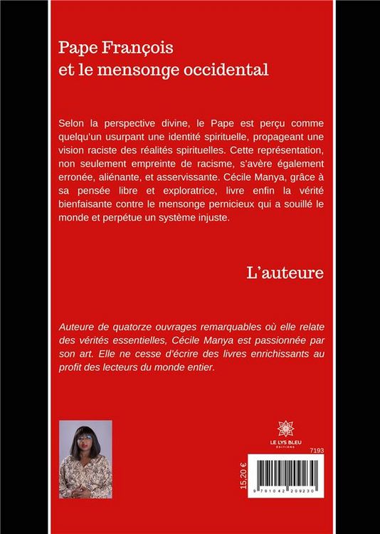 Produktbild: C&eacute;cile Manya: Pape Fran&ccedil;ois et le mensonge occidental