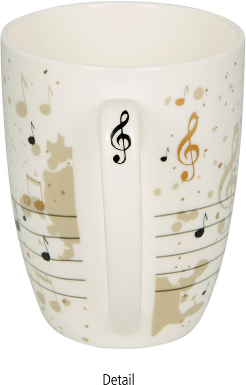 Produktbild: Porzellan-Tasse Noten - All about music