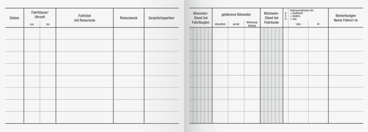 Produktbild: Brunnen Fahrtenbuch A6 40Bl