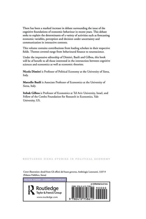 Produktbild: Cognitive Processes and Economic Behaviour