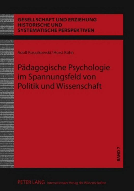 Produktbild: P&auml;dagogische Psychologie im Spannungsfeld von Politik und Wissenschaft
