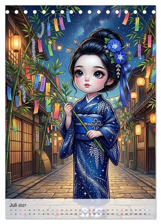 Produktbild: Fabulous Dolls &ndash; Perlen Asiens (Tischkalender 2027 DIN A5 hoch), CALVENDO Monatskalender
