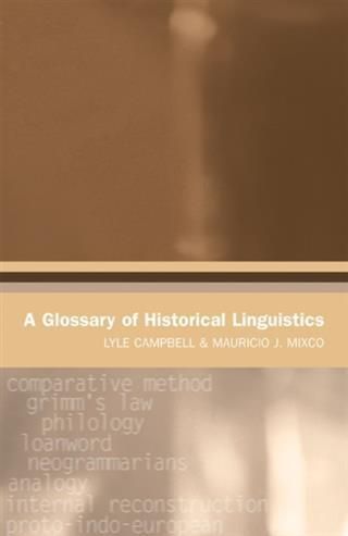 Produktbild: Glossary of Historical Linguistics
