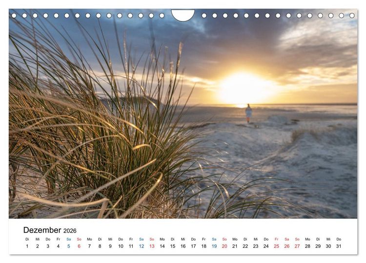 Produktbild: Lichtstimmungen in Sankt Peter-Ording (Wandkalender 2026 DIN A4 quer), CALVENDO Monatskalender