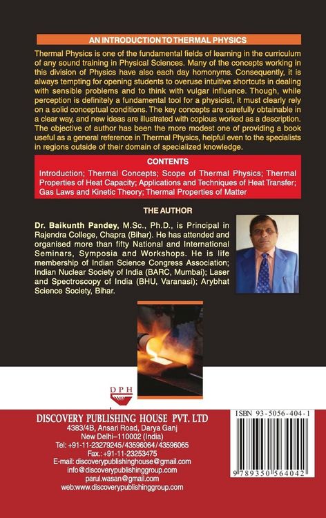 Produktbild: An Introduction To Thermal Physics