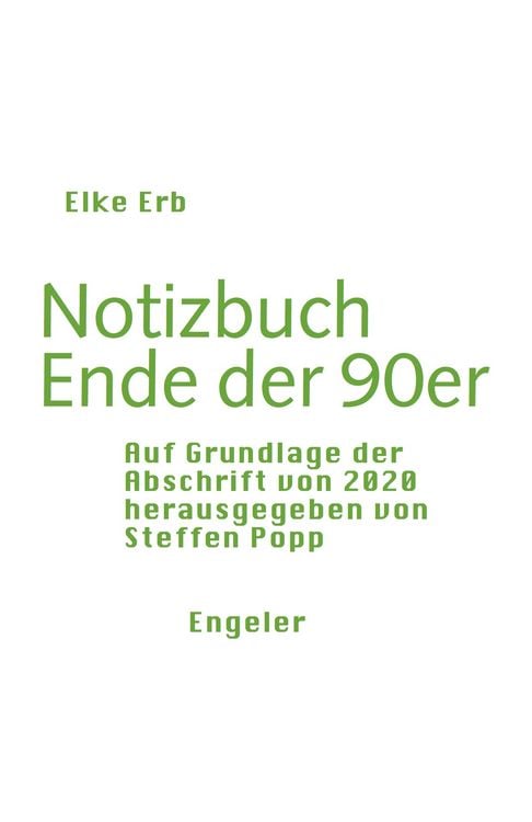 Produktbild: Notizbuch Ende der 90er