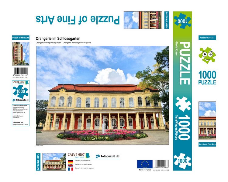 Produktbild: CALVENDO Puzzle Orangerie im Schlossgarten | 1000 Teile Lege-Gr&ouml;&szlig;e 64x48cm Foto-Puzzle f&uuml;r gl&uuml;ckliche Stunden