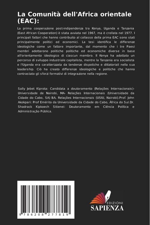 Produktbild: La Comunit&agrave; dell'Africa orientale (EAC):