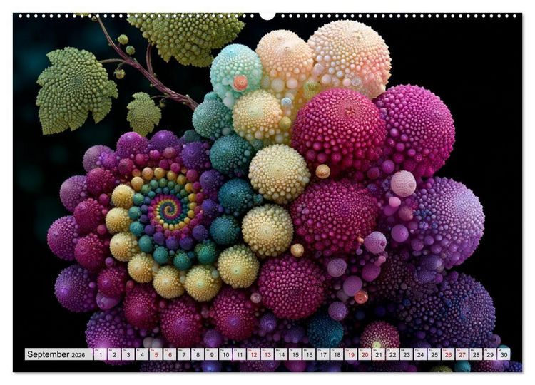 Produktbild: Fibonacci&rsquo;s Garten (hochwertiger Premium Wandkalender 2026 DIN A2 quer), Kunstdruck in Hochglanz