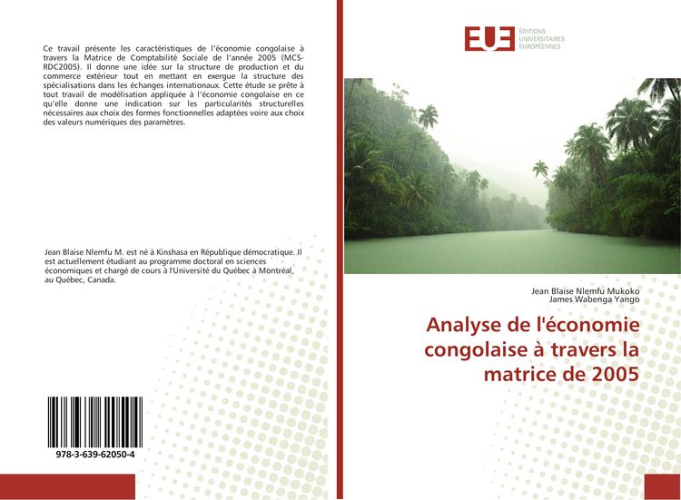 Produktbild: Analyse de l'&eacute;conomie congolaise &agrave; travers la matrice de 2005