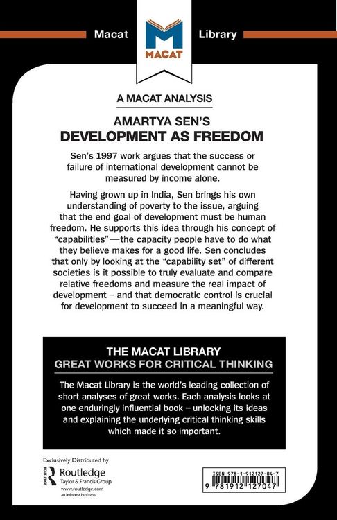 Produktbild: An Analysis of Amartya Sen's Development as Freedom