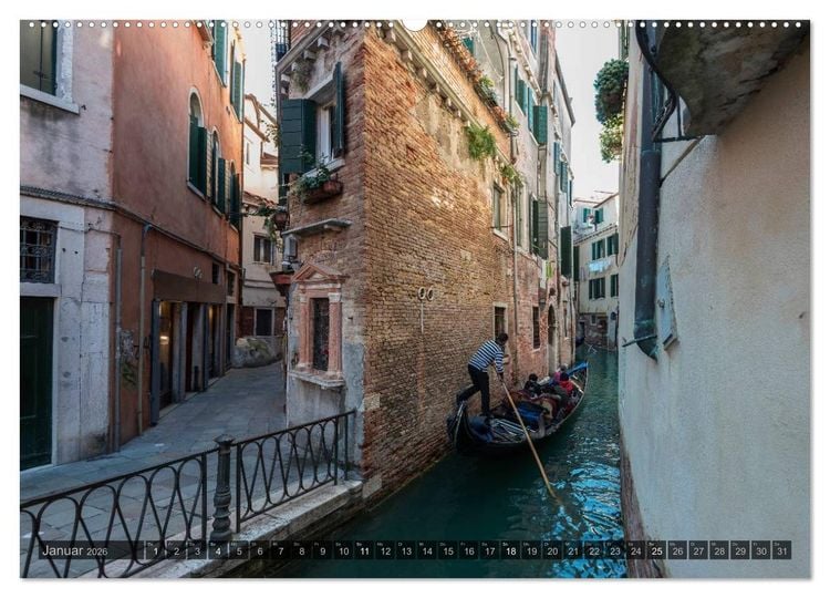 Produktbild: Venedig &ndash; Zauber der Lagunenstadt (Wandkalender 2026 DIN A2 quer), CALVENDO Monatskalender