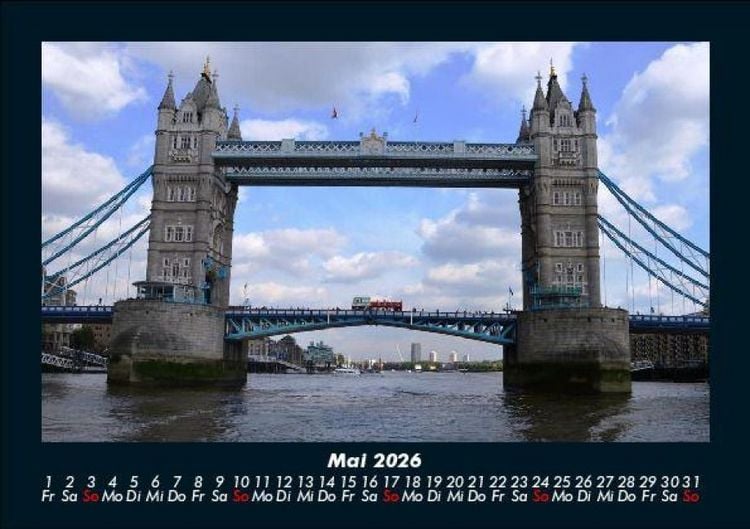 Produktbild: London 2026 Fotokalender DIN A5