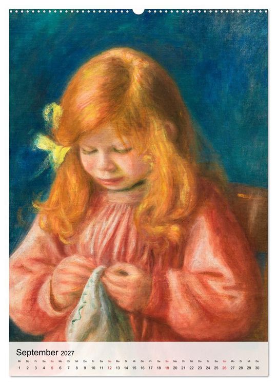 Produktbild: Die kleinen Musen des Monsieur Renoir (Wandkalender 2027 DIN A2 hoch), CALVENDO Monatskalender