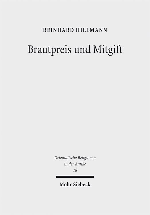 Produktbild: Brautpreis und Mitgift